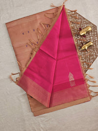 Chinnalampattu Saree -  Pink with Beige