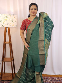 Pure Chanderi Butter Silk - Green