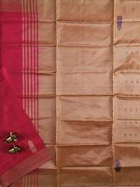 Chinnalampattu Saree -  Pink with Beige