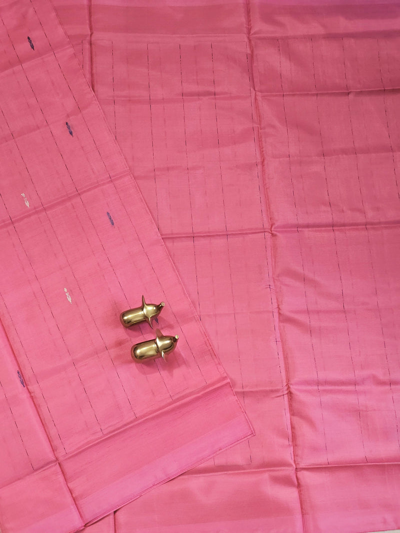 Chinnalampattu Saree - Pink with Dark Sea Green