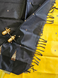 Chinnalampattu Saree - Yellow with Black