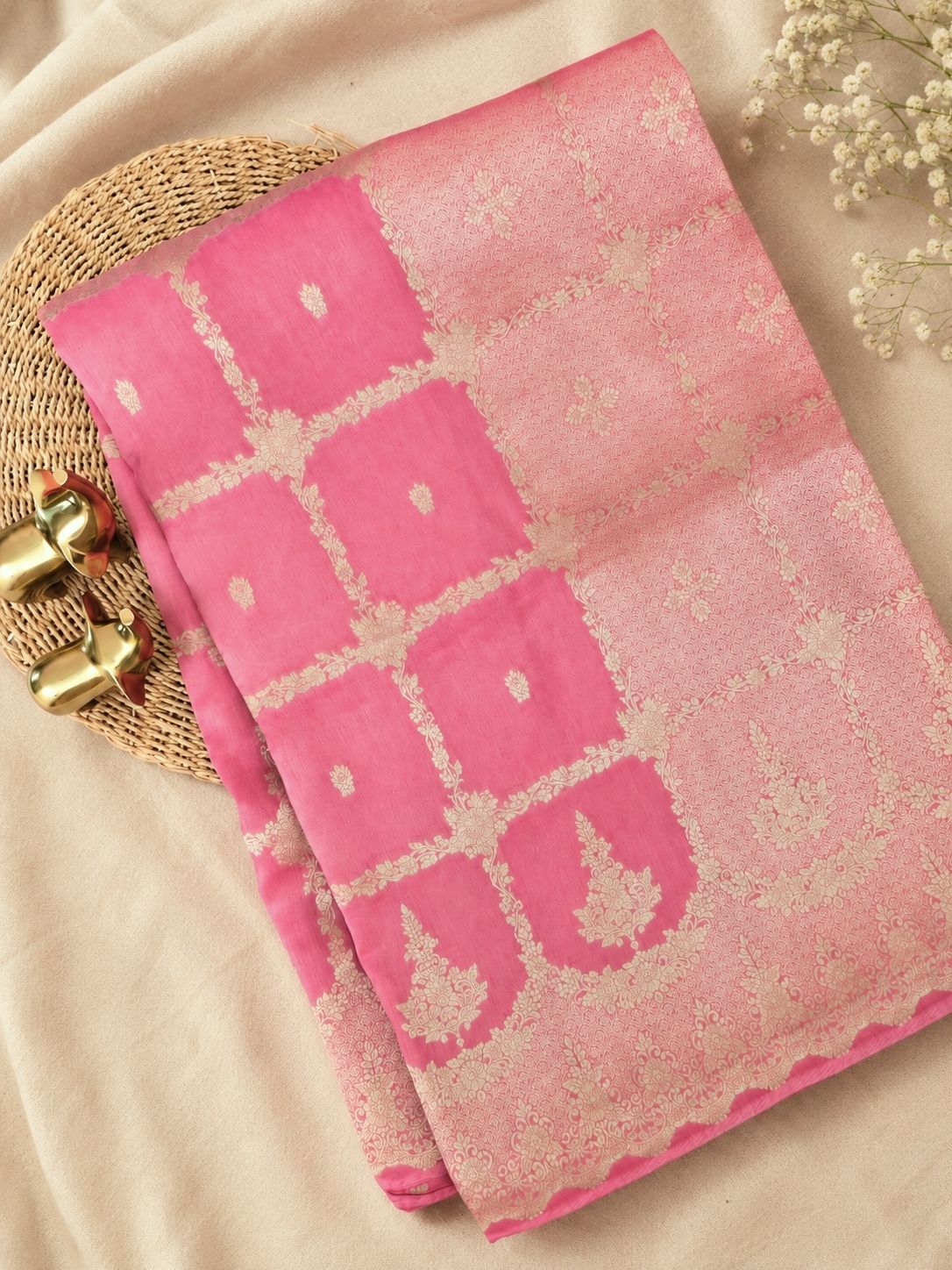 Exclusive Designer Silk Sarees - Pink