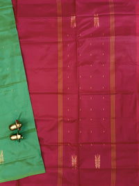 Chinnalampattu Saree - Green with Red