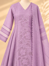 Premium Mul Chanderi 3 pcs Salwar Suit - Lavender