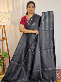 Semi Raw Silk - Black