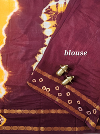 Madurai Sungadi Cotton Saree - Yellow with Maroon