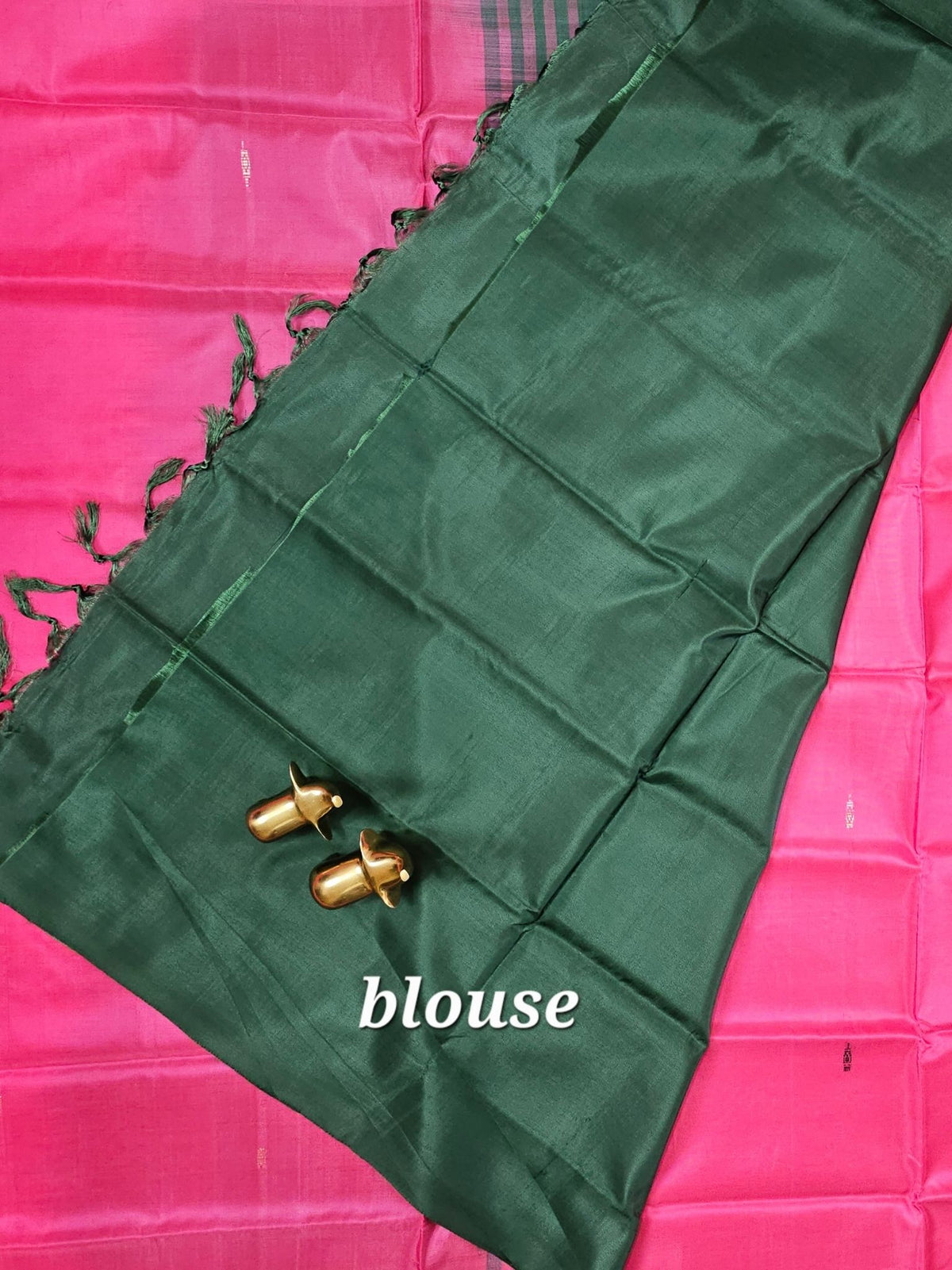 Pink with Multishade  Chinnalampattu Saree with Blouse