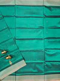 Green with Dark Peach  Chinnalampattu Saree with Blouse