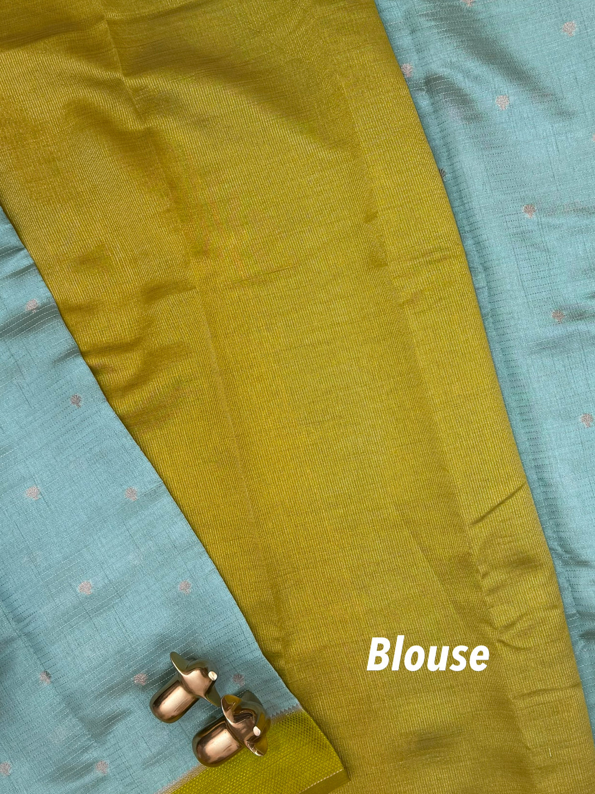 Georgette Silk Saree - Pista Green with Green