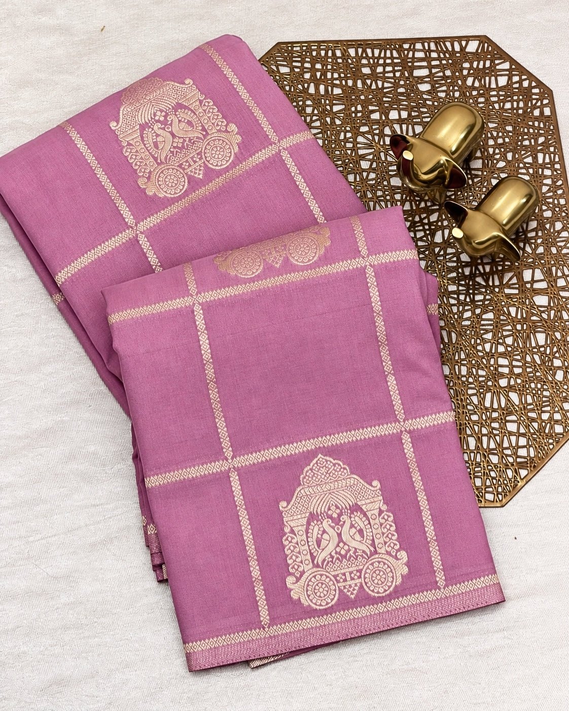 Georgette Silk Saree - Onion Pink