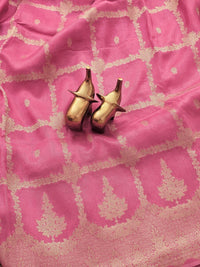 Exclusive Designer Silk Sarees - Pink