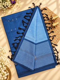 Chinnalampattu Saree - Light Blue with Peacock Blue