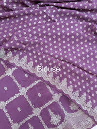 Exclusive Designer Silk Sarees - Pastel Purple (MAUVE)