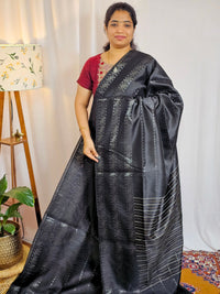 Semi Raw Silk - Black