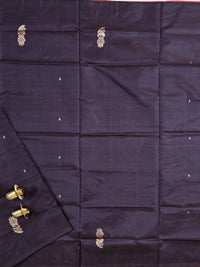 Chinnalampattu Saree - Dark Brown with Red