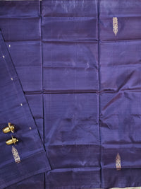 Chinnalampattu Saree- Dark Purple with Pink