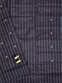 Chinnalampattu Saree - Black with Blue