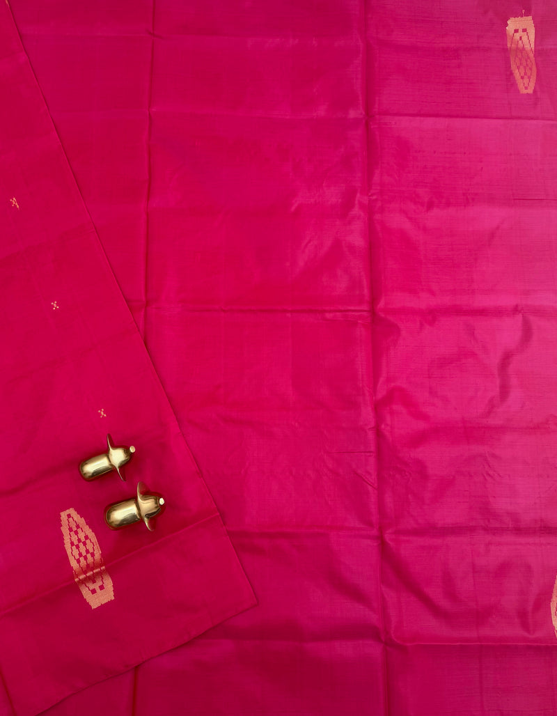 Chinnalampattu Saree - Pink with Green