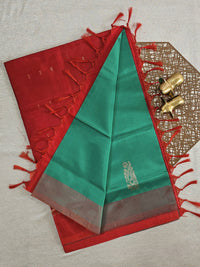 Chinnalampattu Saree - Green with Red