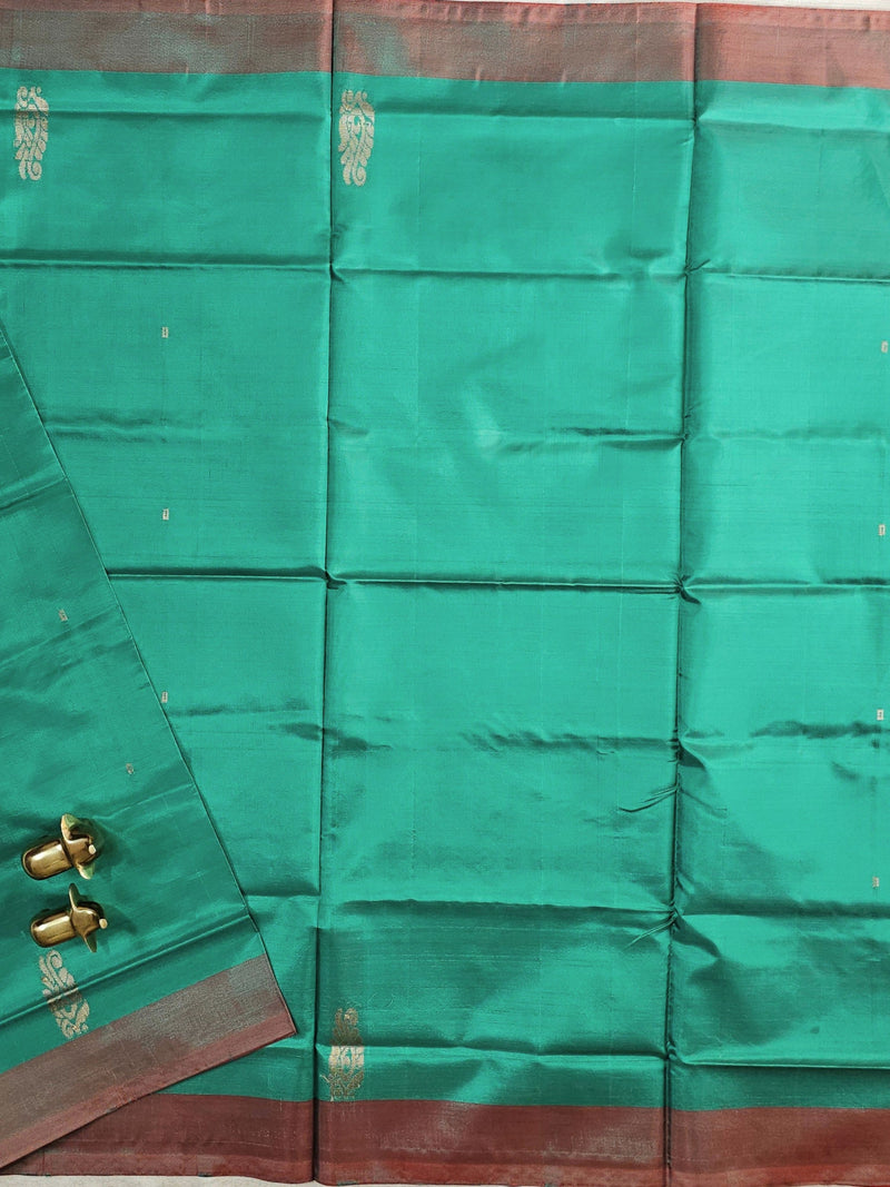 Chinnalampattu Saree - Green with Red