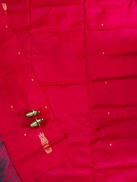 Chinnalampattu Saree - Red with Peacock Green