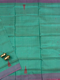 Chinnalampattu Saree - Green with Pink