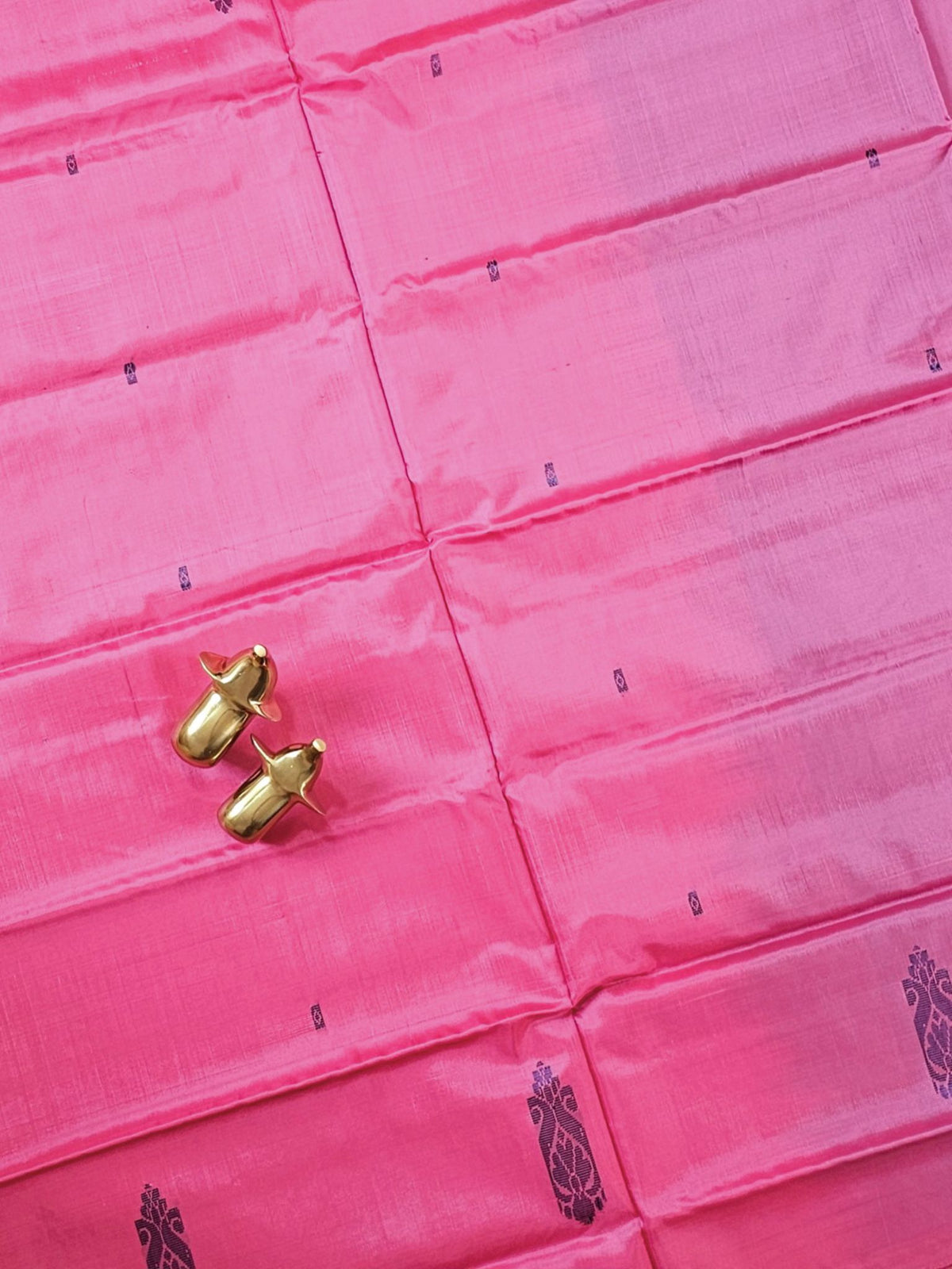 Chinnalampattu Saree with Blouse - Pink with Blue