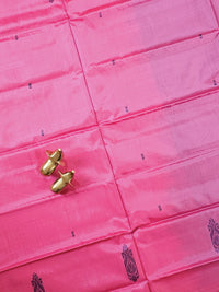 Chinnalampattu Saree with Blouse - Pink with Blue
