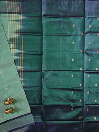 Chinnalampattu Saree - Light Green with Peacock Green