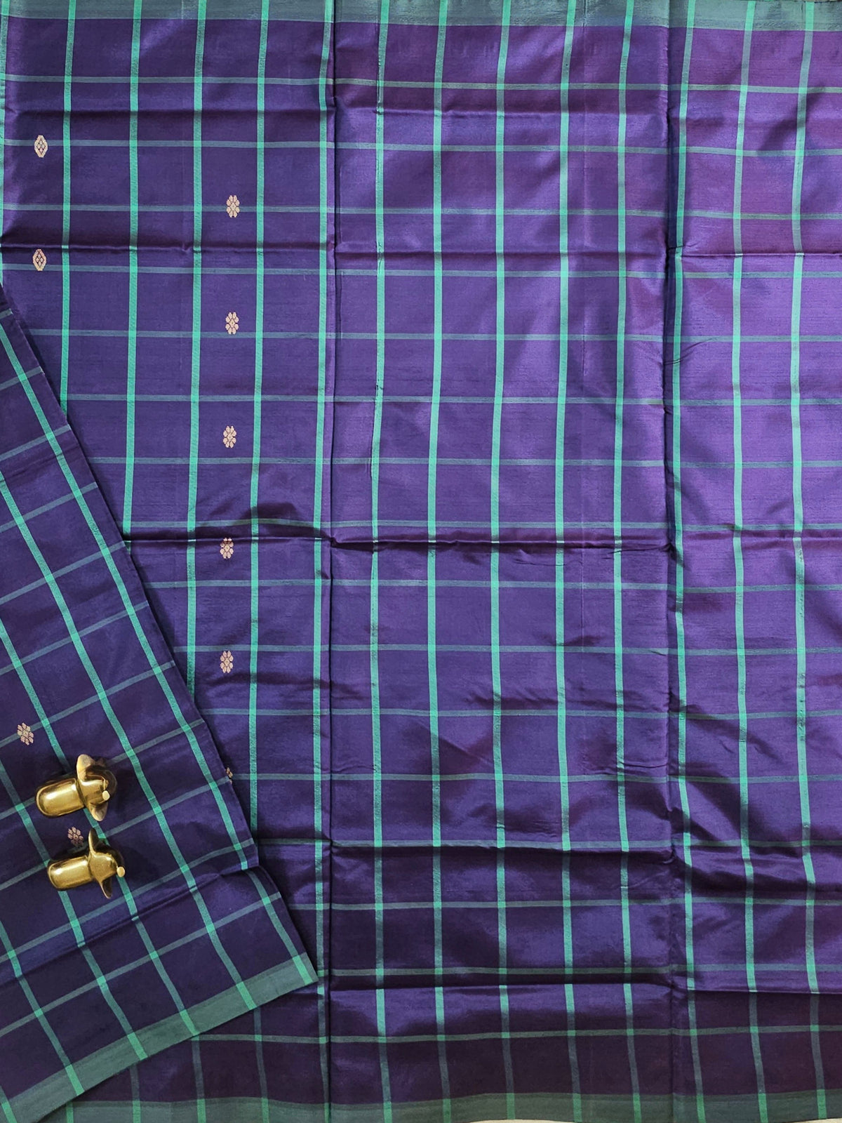 Chinnalampattu Saree -Purple with Light Green