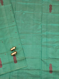 Green with Magenta Pink Chinnalampattu Saree with Blouse