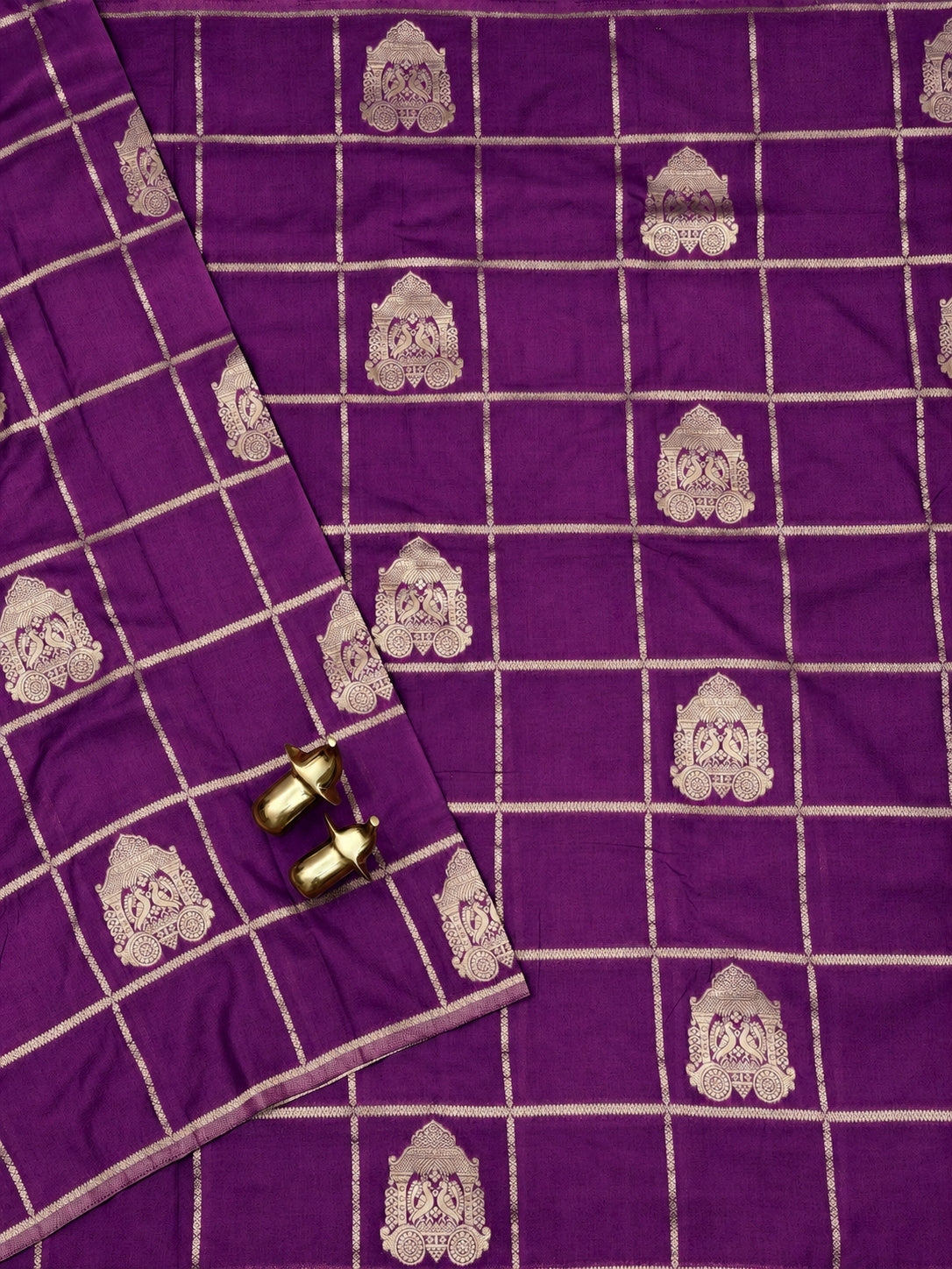 Georgette Silk Saree - Purple