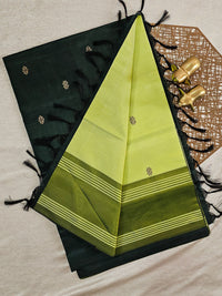 Chinnalampattu Saree - Green with Dark Green