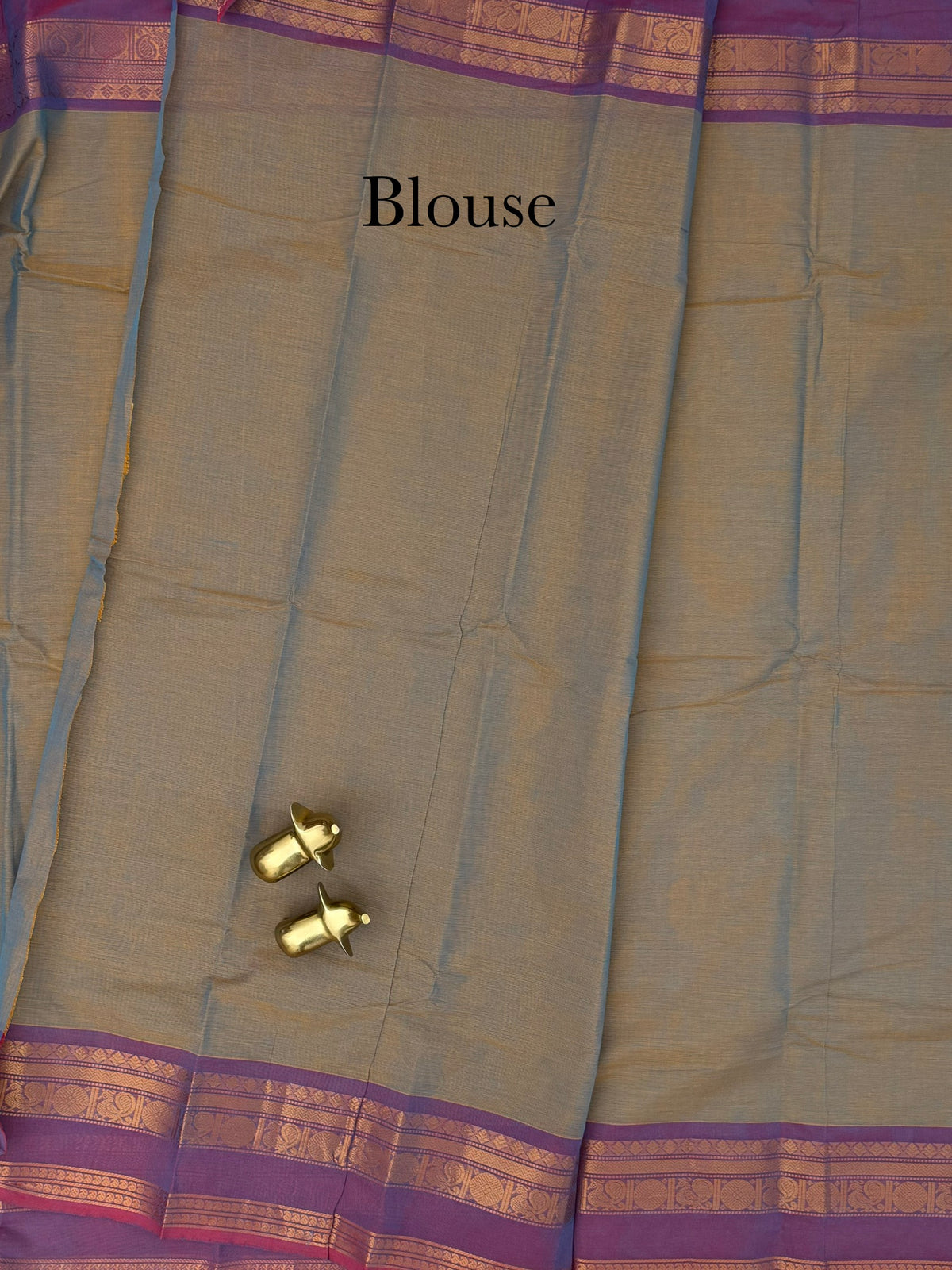 Chettinad Cotton Sarees - Dual Shade of Purple with Yellow