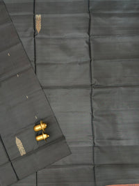 Chinnalampattu Saree - Black with Dark Peach
