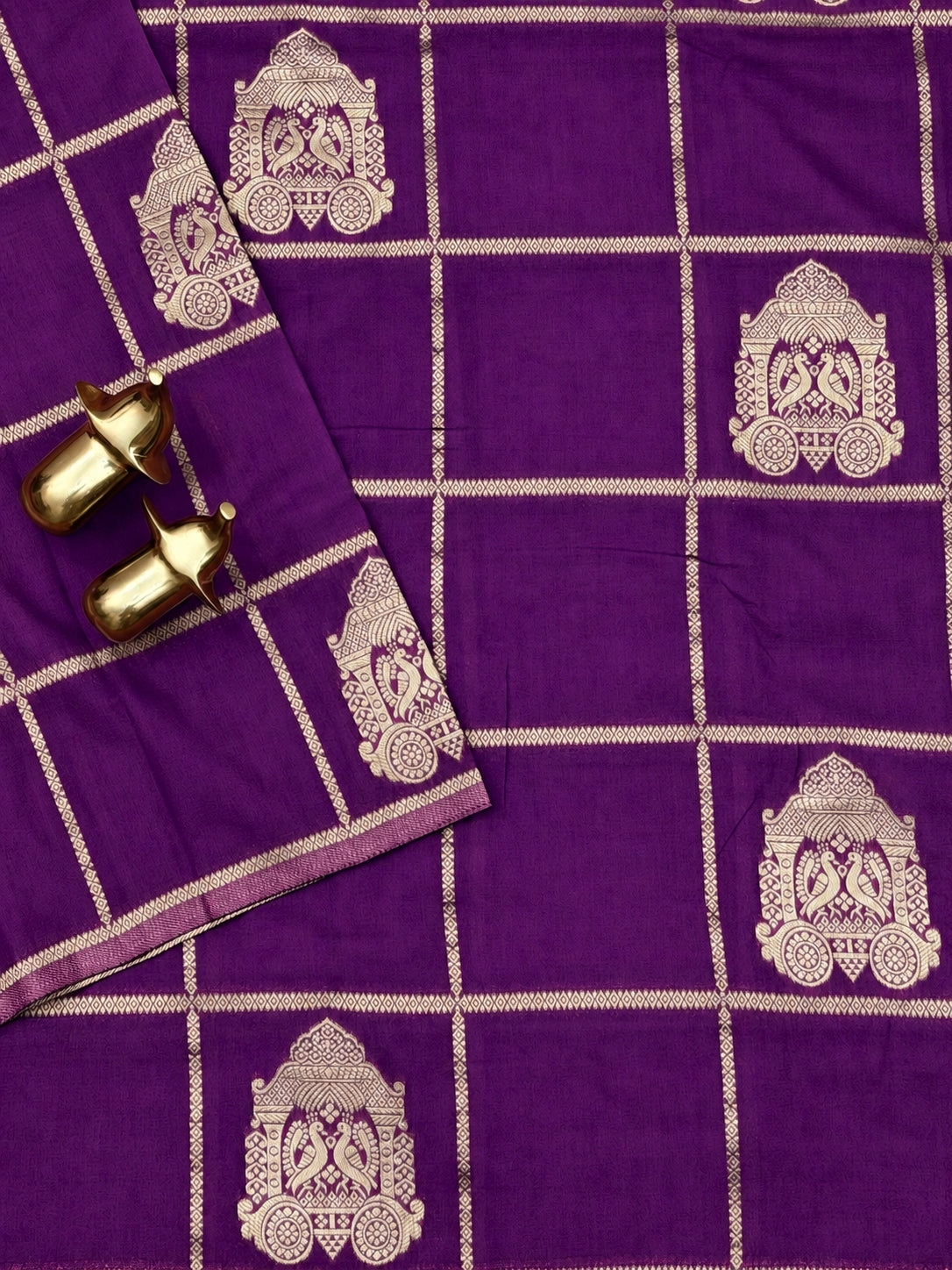 Georgette Silk Saree - Purple
