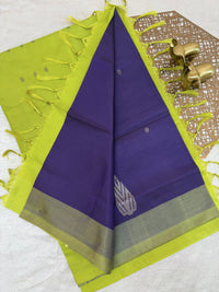 Chinnalampattu Saree - Purple with Green
