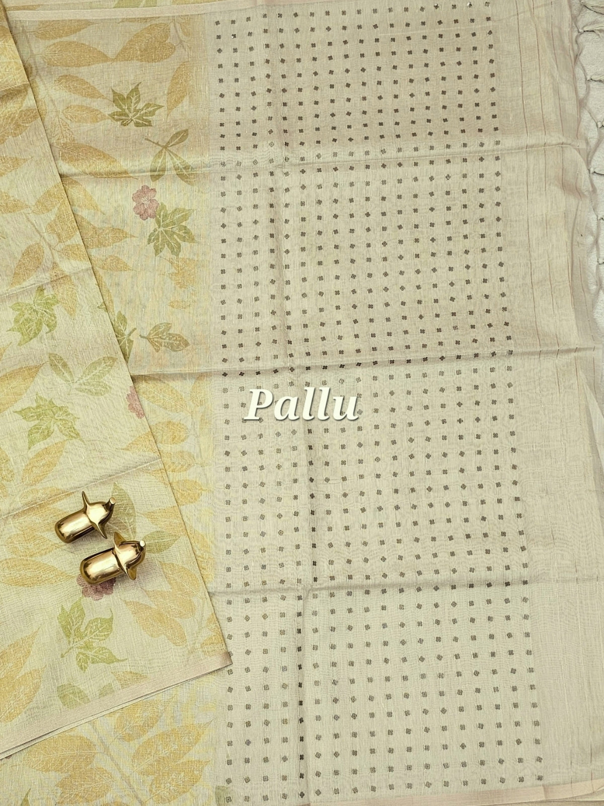 Soft Chanderi with Tissue Floral Digital Prints with Sequence Weaving -