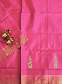 Chinnalampattu Saree - Pink with Cream