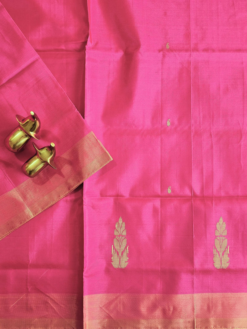 Chinnalampattu Saree - Pink with Cream