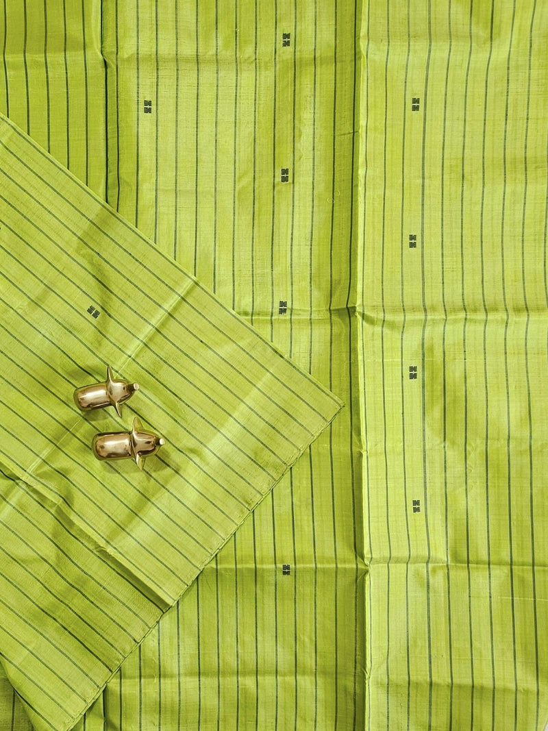 Chinnalampattu Saree - Green with Black