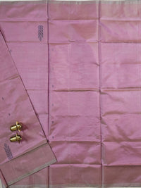 Chinnalampattu Saree - Dual Shade off Onion Pink  and Beige with Peacock Blue