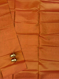 Dual Shade Orange with Blue Floral Pattern Chinnalampattu Saree