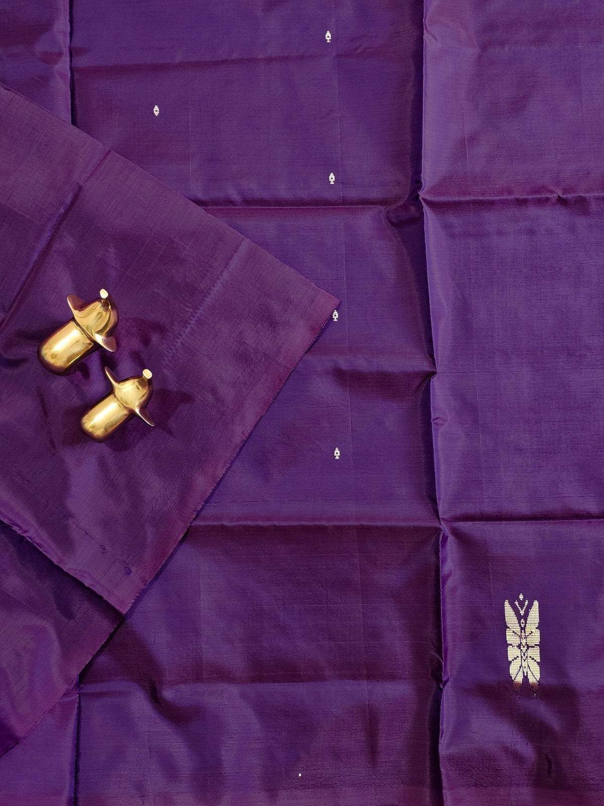 Chinnalampattu Saree - Purple with Blue