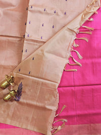Chinnalampattu Saree - Pink with Cream