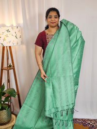 Semi Raw Silk - Sea Green