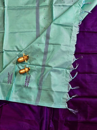 Chinnalampattu Saree - Purple with Blue