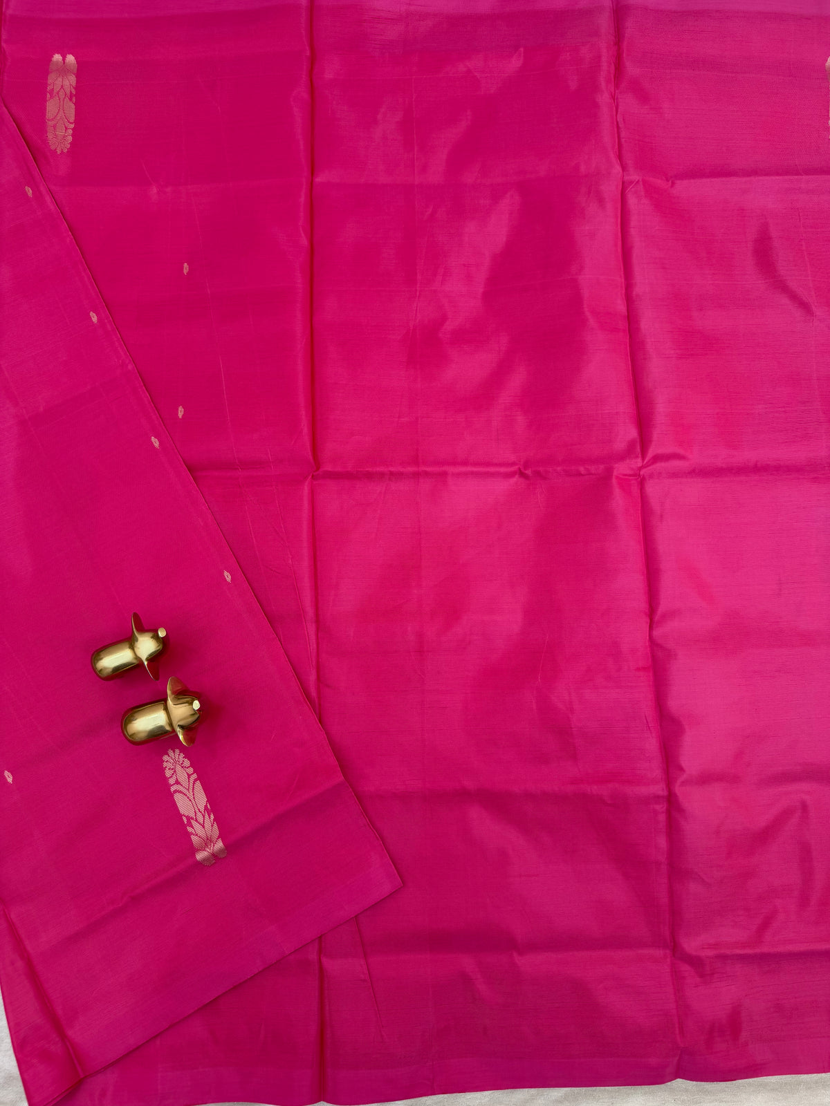 Chinnalampattu Saree - Pink with Brown