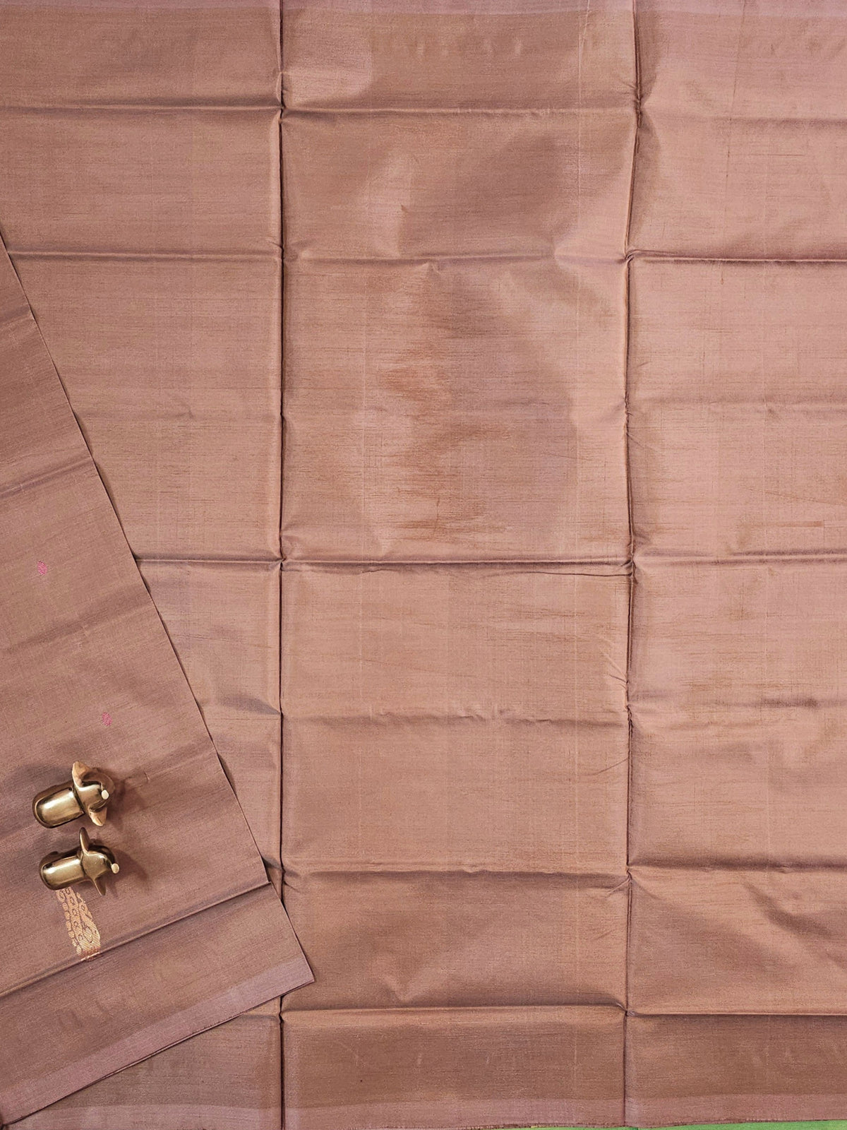 Chinnalampattu Saree - Beige with Green
