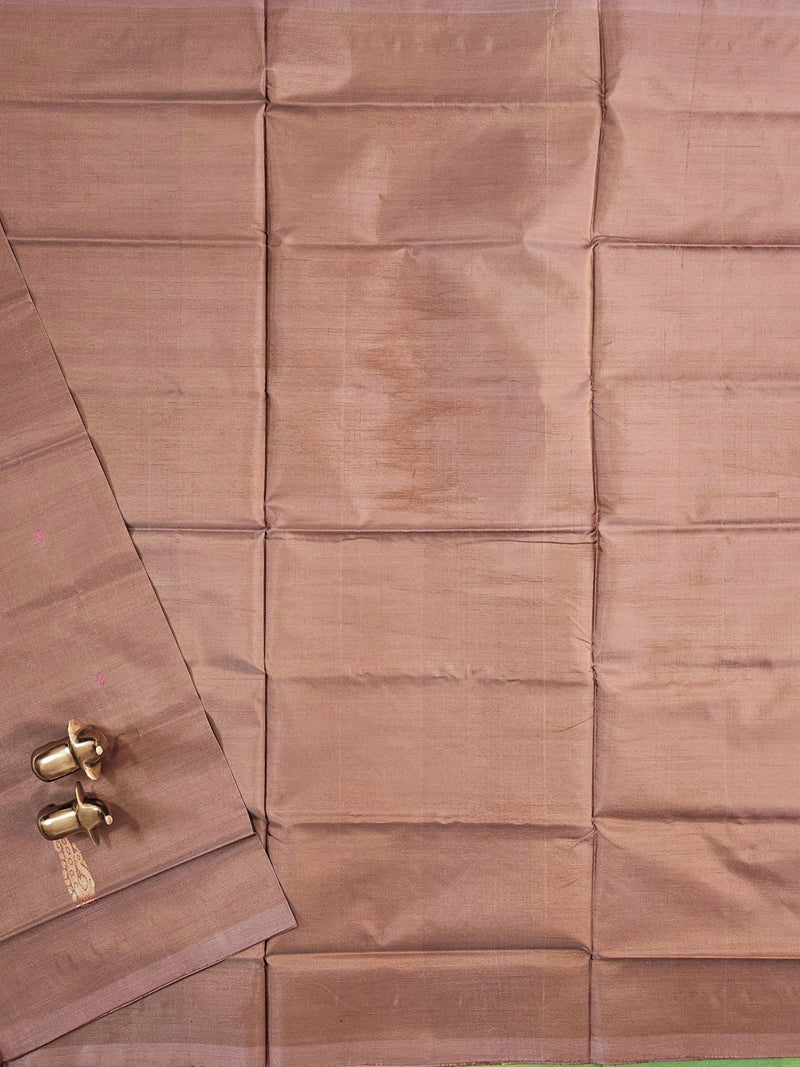 Chinnalampattu Saree - Beige with Green